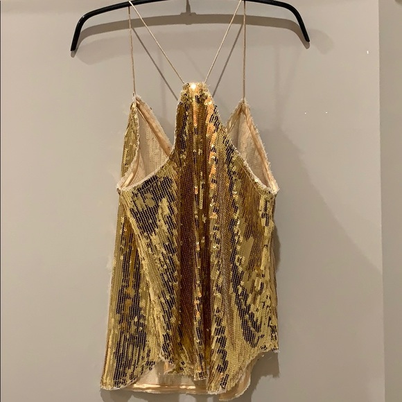 Glam Gold Sequin Halter - Picture 4 of 5